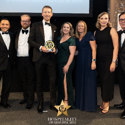 Down Hall Hotel Named AA Hotel of the Year, England