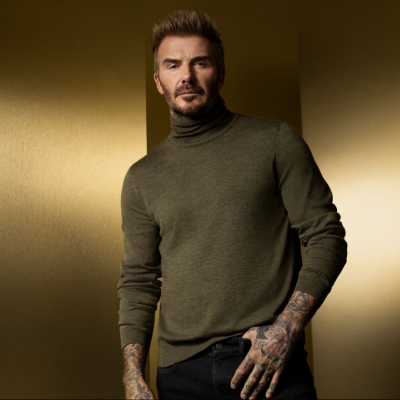 Grooms' News: David Beckham is the face of the Boss Merino campaign