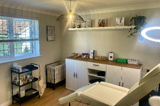 Skin clinic treatment room