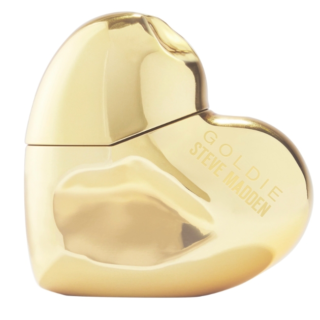 gold heart shaped perfume bottle